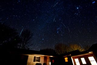 Geminid Meteor Shower Over Canada