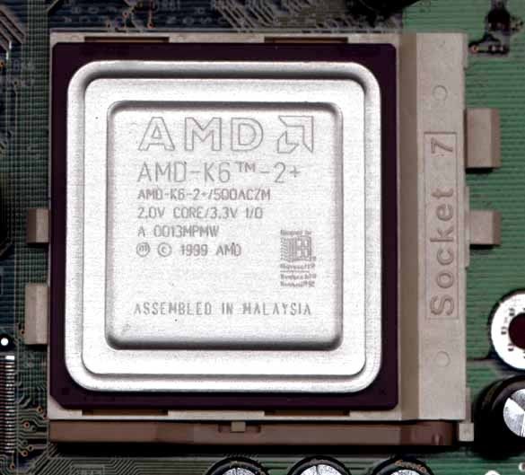 AMD K62+ In Detail 600 MHz with Socket 7 The AMD K62+ Tom
