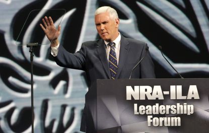 Mike Pence at a previous NRA Leadership Conference.