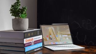 The Huawei MatePad Pro on a desk