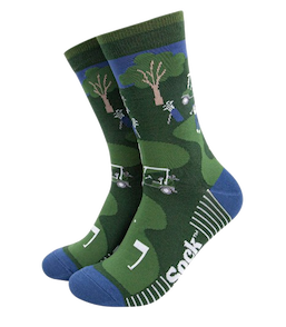 Golf course printed socks, Sock Talk
