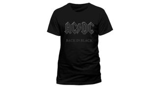 Best AC/DC t-shirts: AC/DC T-shirt with Back In Black Logo