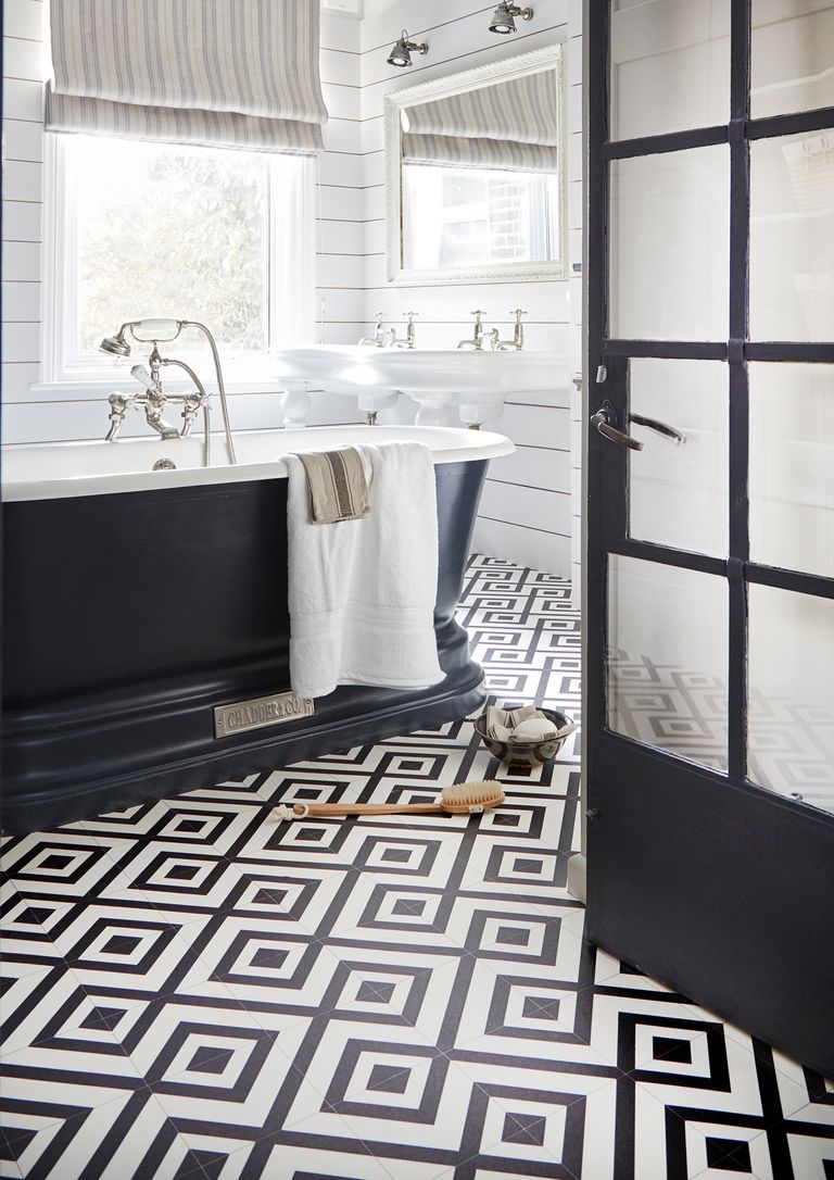 Vinyl bathroom flooring ideas: 10 easy to clean floors | Homes and Gardens