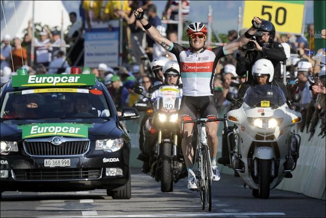 Tour de Suisse stage 6 winner Gregory Rast (RadioShack - Leopard)
