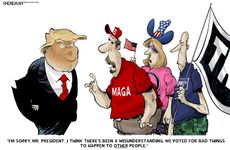 Political cartoon