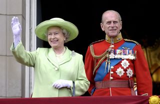 Queen Elizabeth and Prince Philip at Trooping the Colour