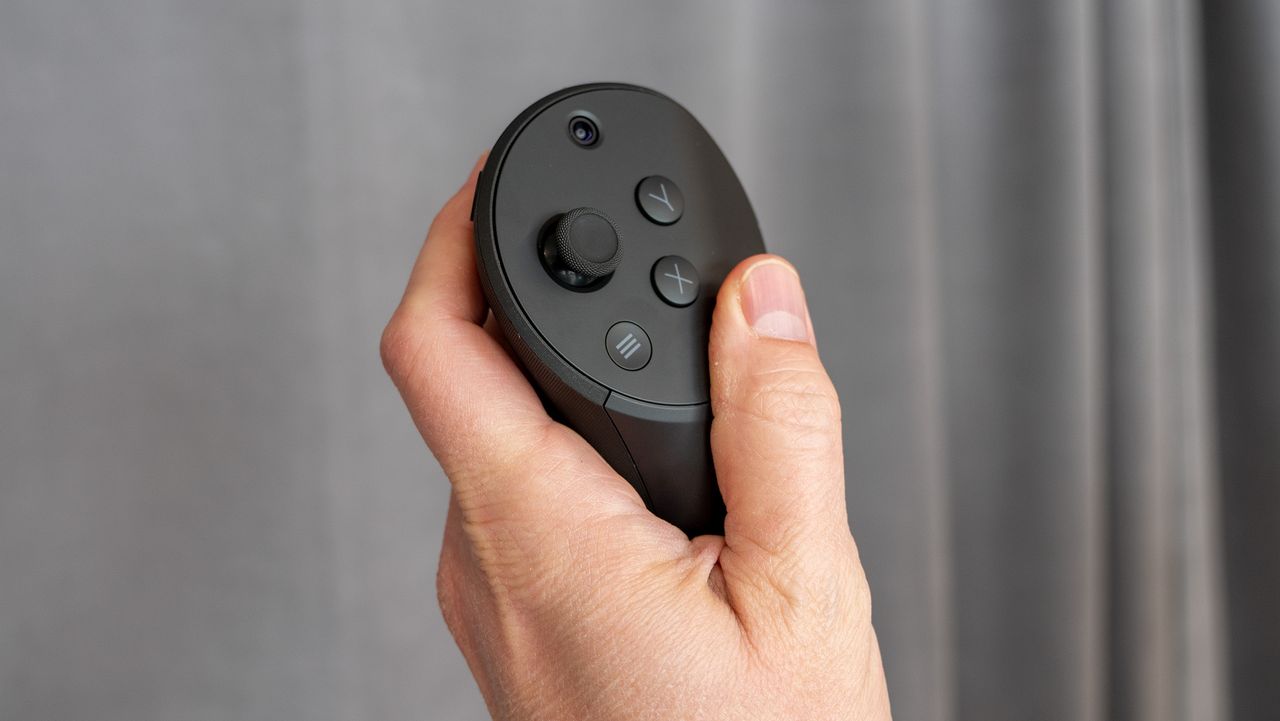 The Quest Touch Pro controllers for the Meta Quest Pro and Meta Quest 2