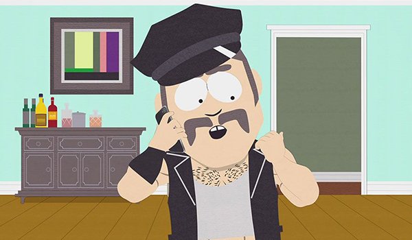 Oh Jesus Christ, it's Mr. Slave on South Park