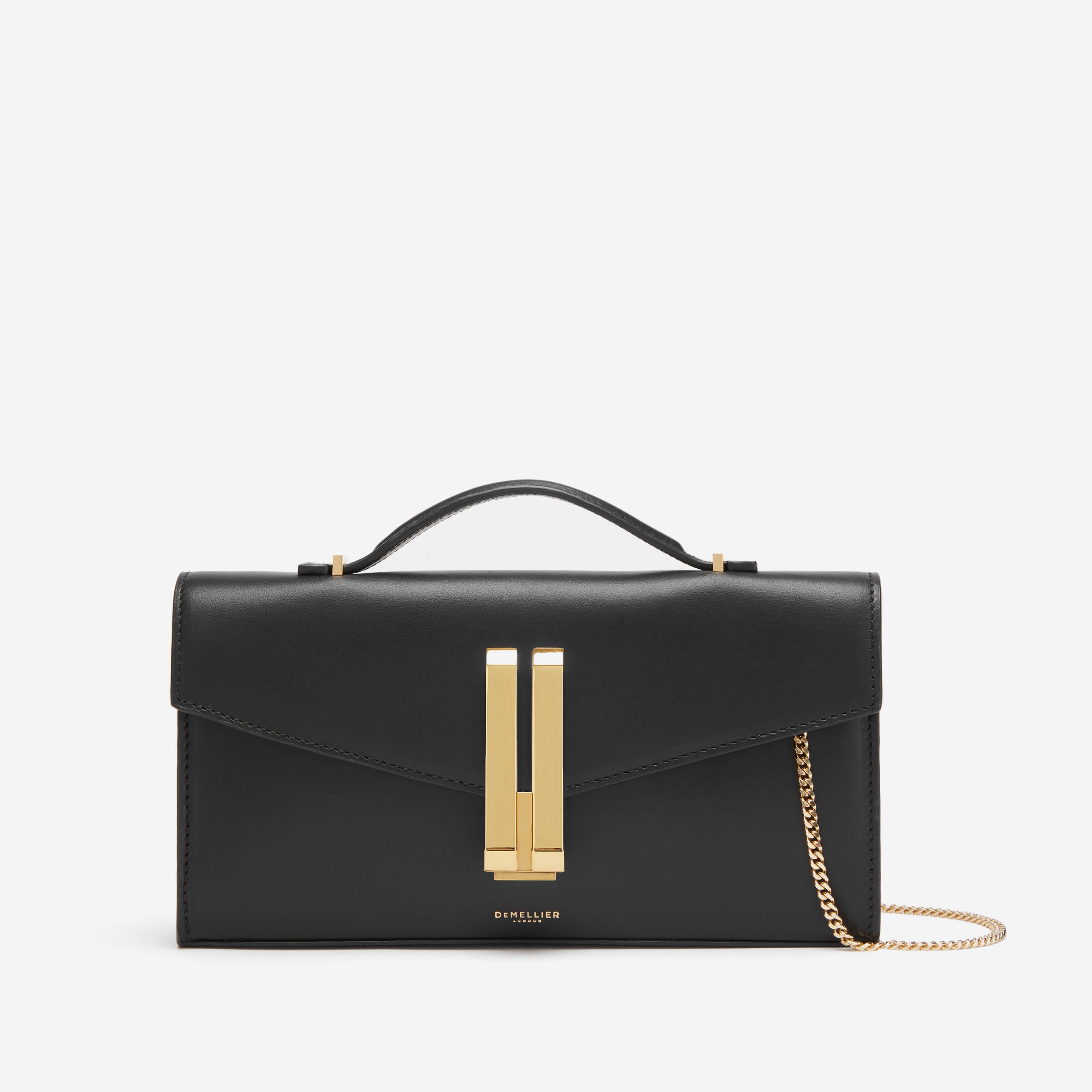 The Vancouver Clutch | Black Smooth | Demellier