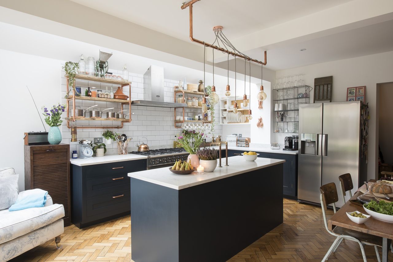 open plan kitchen