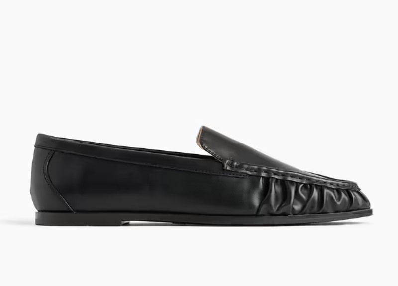 Gap, Vegan Leather Ruched Loafers