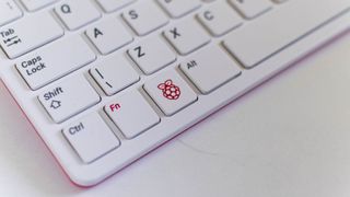 The Raspberry Pi 400 keyboard close-up