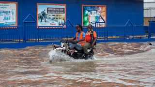 Flooded streets in Port-au-Prince