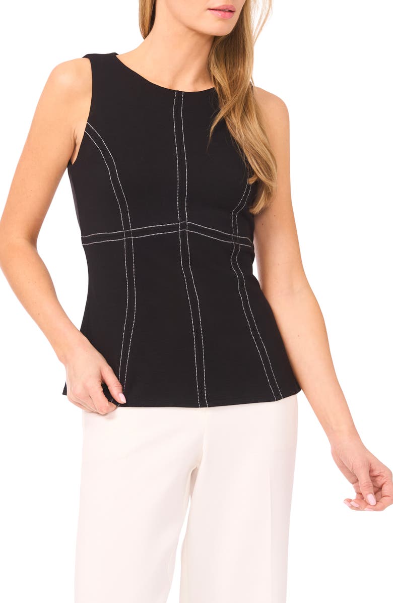 Jewel Neck Ponte Tank