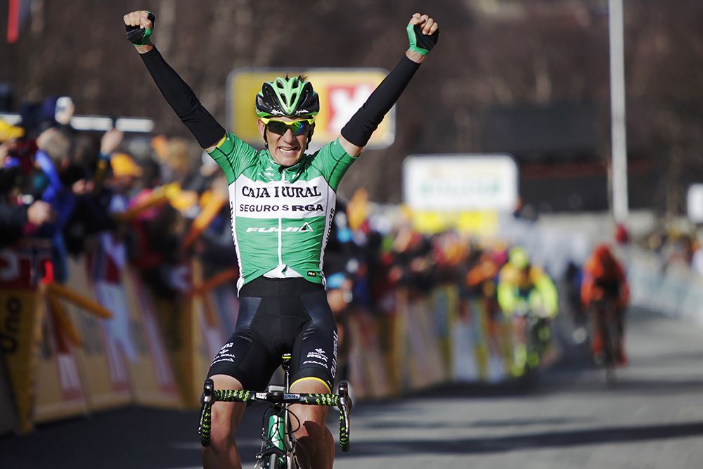 Amets Txurruka (Caja Rural-RGA) celebrates victory