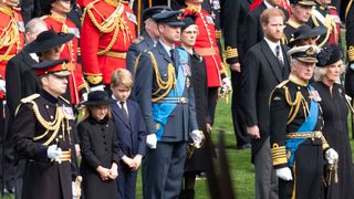 The Royal Family on the day of Queen Elizabeth's funeral