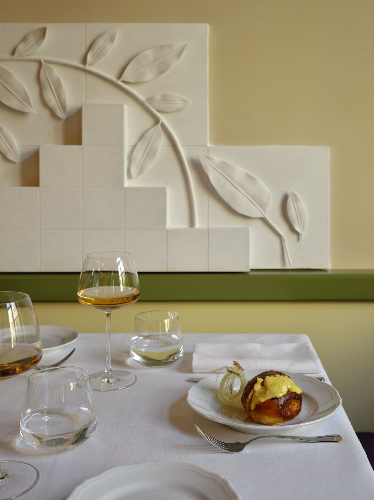 A hotel restaurant
