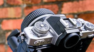 Nikon Z fc attached to tripod outside