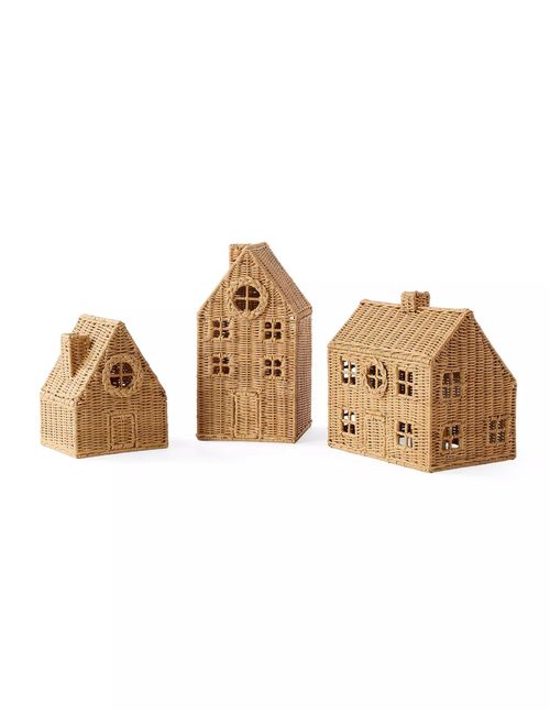 Wicker Village (Set of 3)