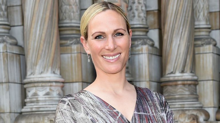  Zara Tindall attends the Tusk Ball 2022 at the Natural History Museum in honour of African conservation on May 19, 2022 in London, England. 