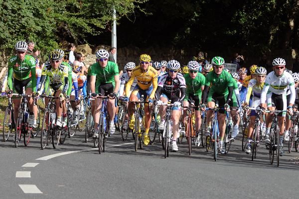 The rolling start of stage one was a solemn occasion for the riders as they remembered Irish cyclist Paul Healion, who died in a road accident last Sunday.