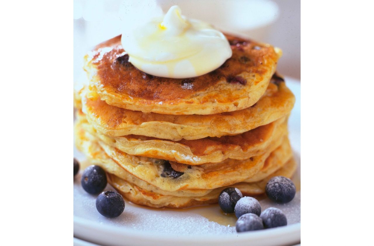 Blueberry pancakes