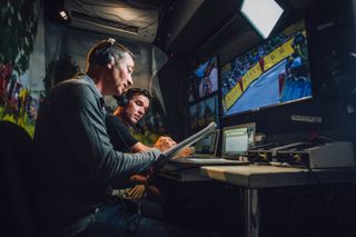 Ned Boulting and David Millar commentate at the Tour de France