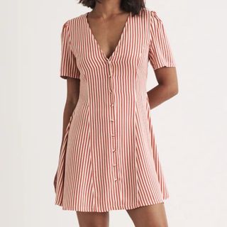 stripe mini dress