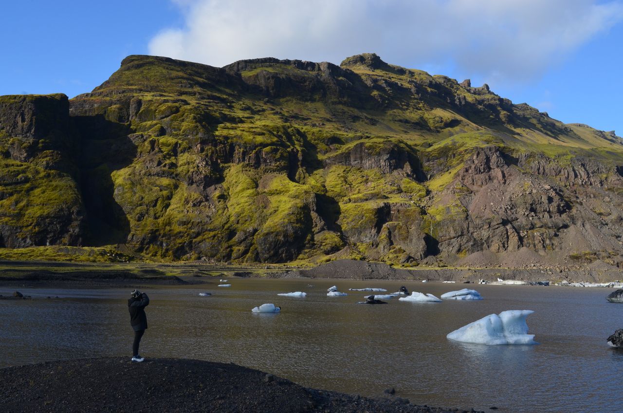 A photo of a person taken in Iceland on the Nikon D5100 DSLR camera