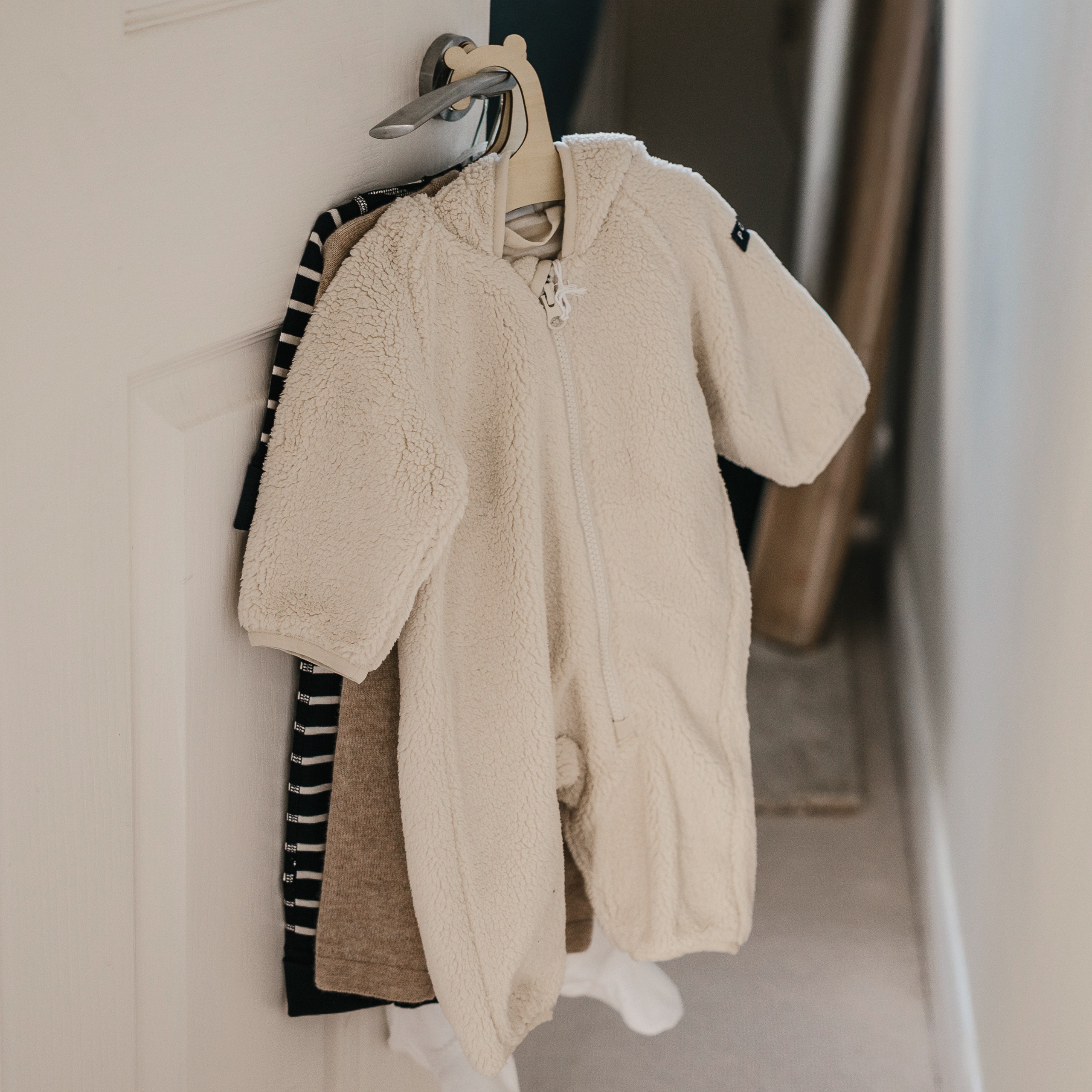 A close-up of the Polarn O. Pyret Fleece All-in-One