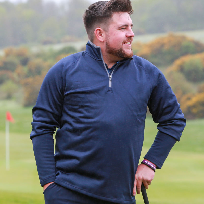 Puma Waffle Fleece Golf Quarter-Zip