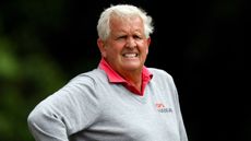 Colin Montgomerie looks on during a round of golf