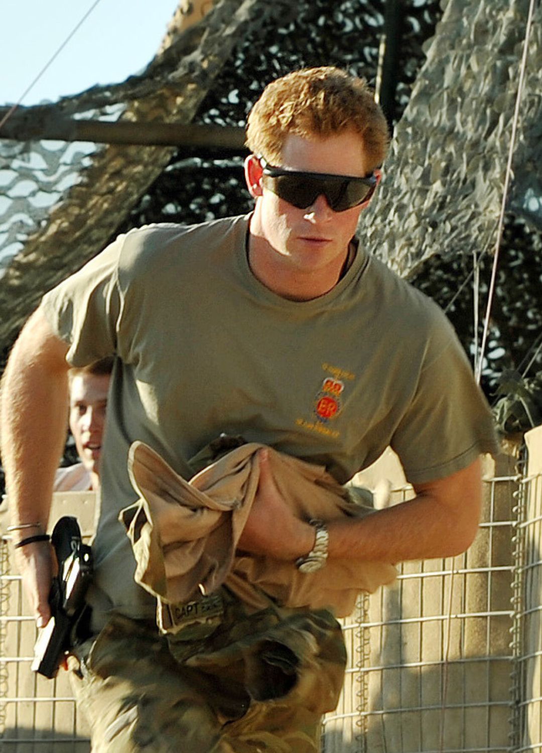 Prince Harry during active service in Afghanistan
