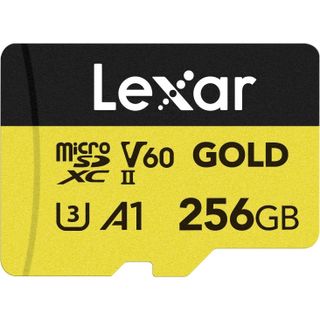 Lexar 256GB microSD card.