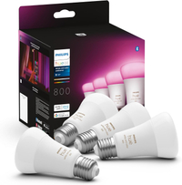 Philips Hue White & Colour Ambiance E27 Bulbs (4 Pack)