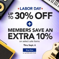 Musician’s Friend:&nbsp;up to 30% off