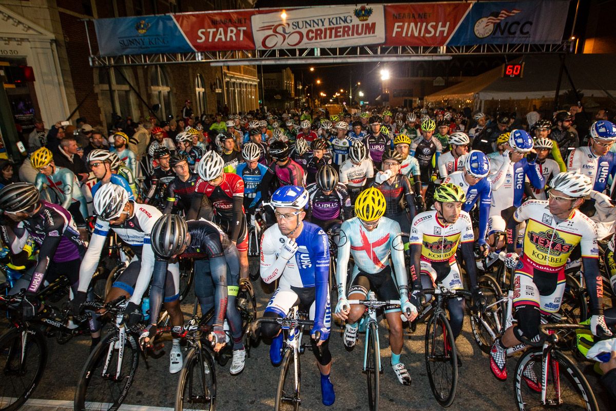 A big field for tonights mens race