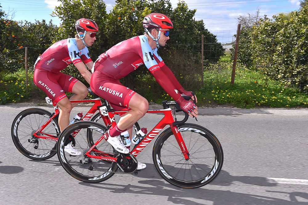 Katusha's Willem J. Smit and Tony Martin