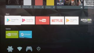 A screenshot of the Google Play Store app on the Android TV