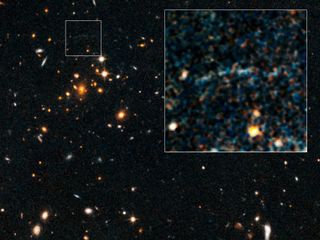 NASA's Hubble Space Telescope Spots Massive Distant Galaxy Cluster