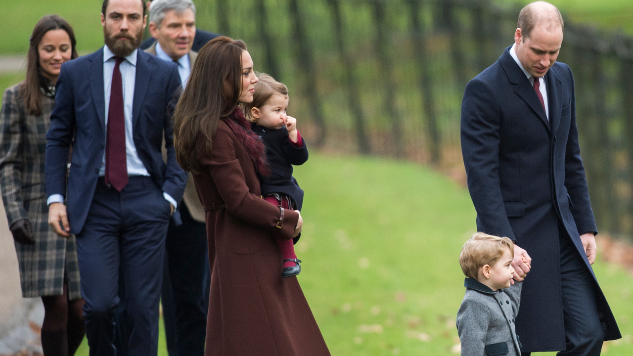 The Middleton Family Attend Church On Christmas Day