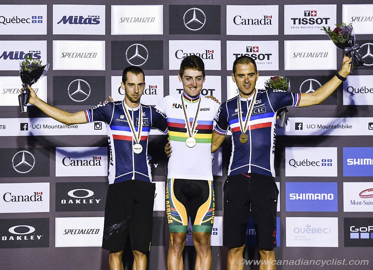 Podium: Jerome Gilloux, Alan Hatherly, Julien Absalon