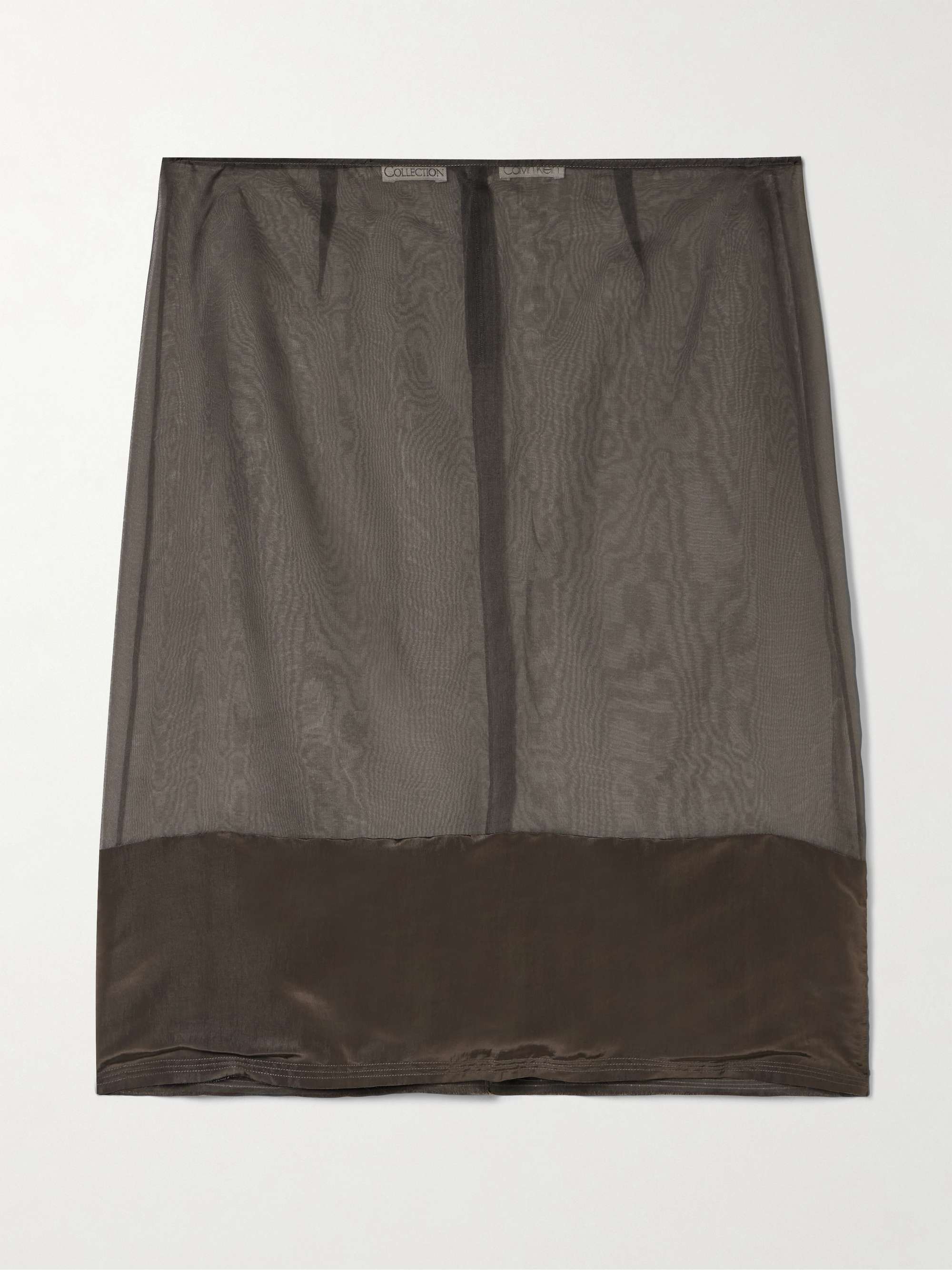 Mabel Satin-Trimmed Organza Skirt