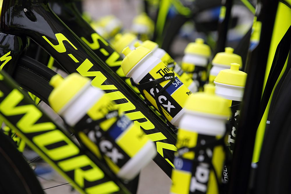 The Tinkoff-Saxo machines ready to go