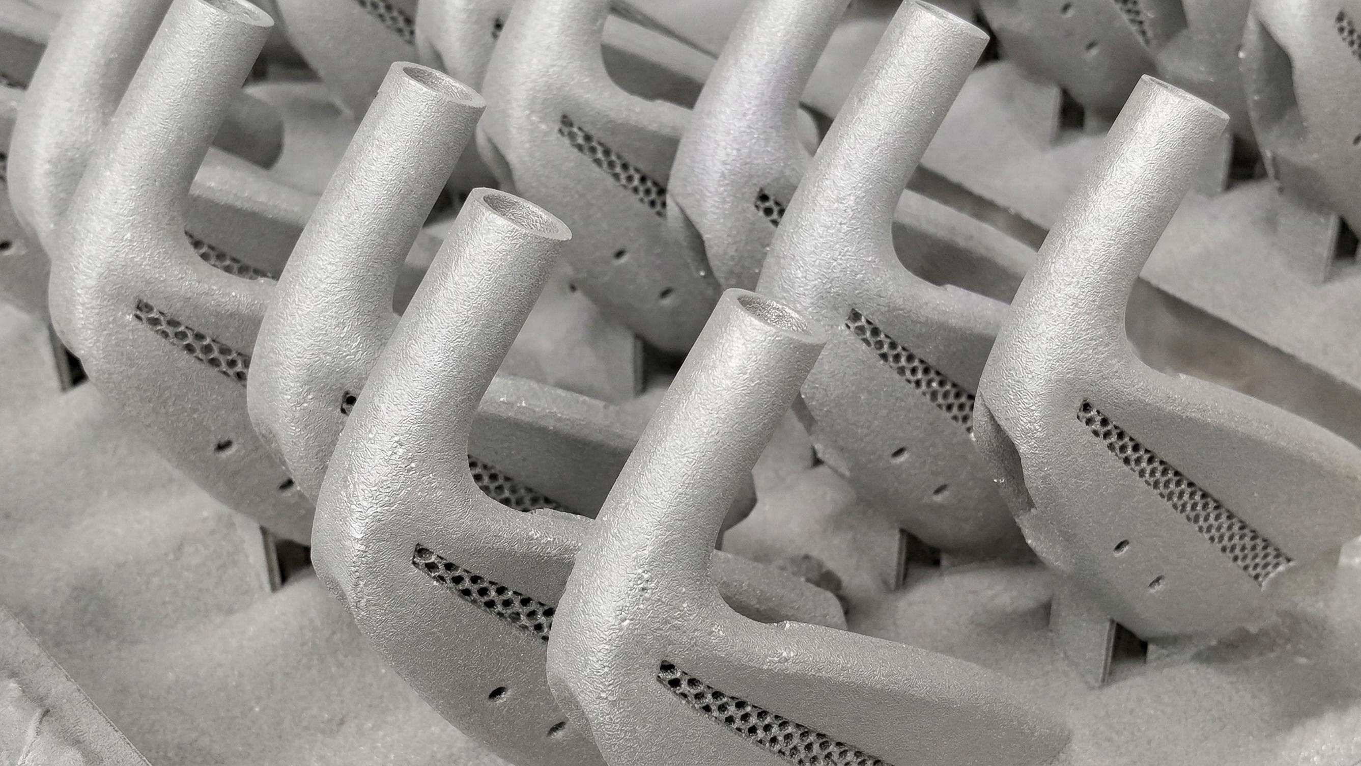 Photo of half printed 3dp irons