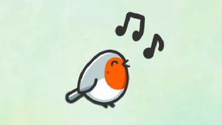 BirdLingo logo depicting a robin singing