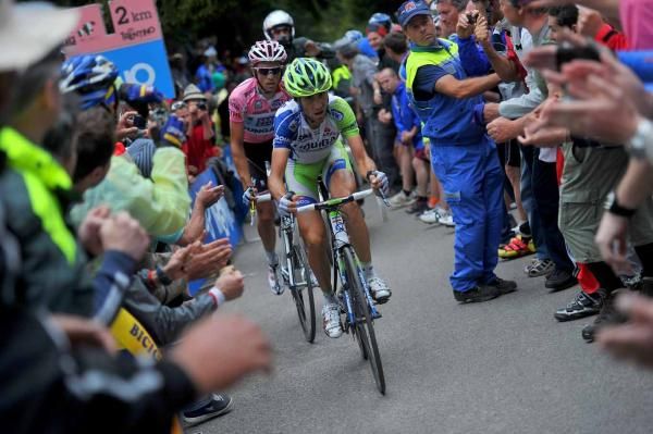 Vincenzo Nibali (Liquigas-Cannondale) did his best to unsettle Alberto Contador (Saxo Bank-SunGard) on the Zoncolan.