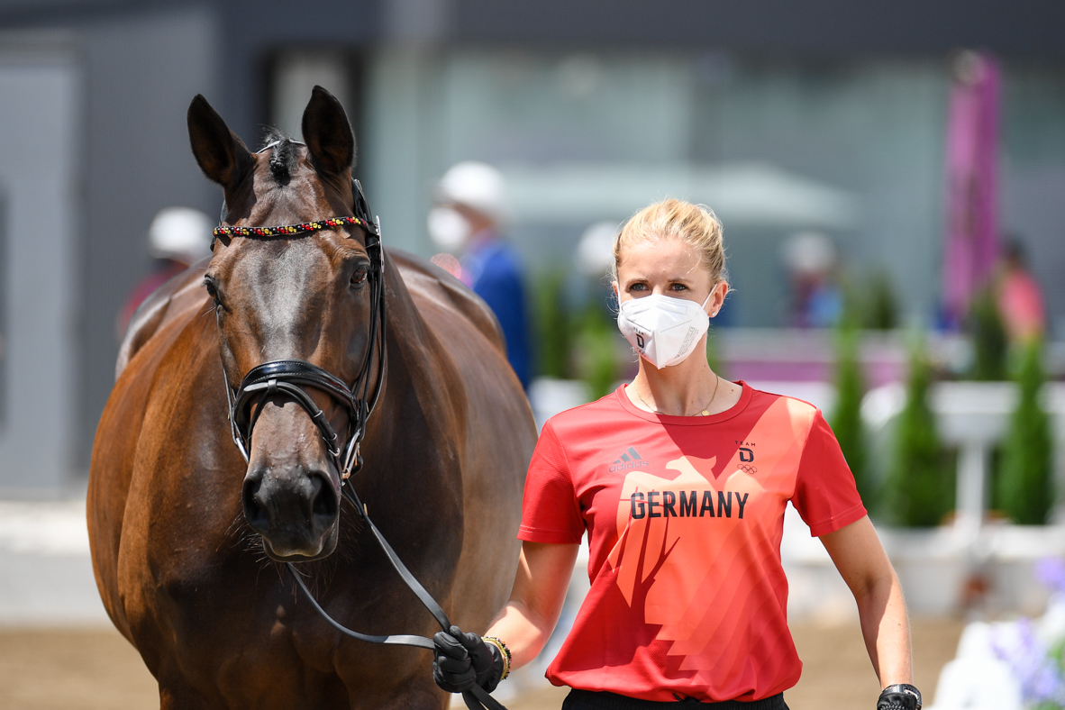 Tokyo Olympics dressage trot-up pictures