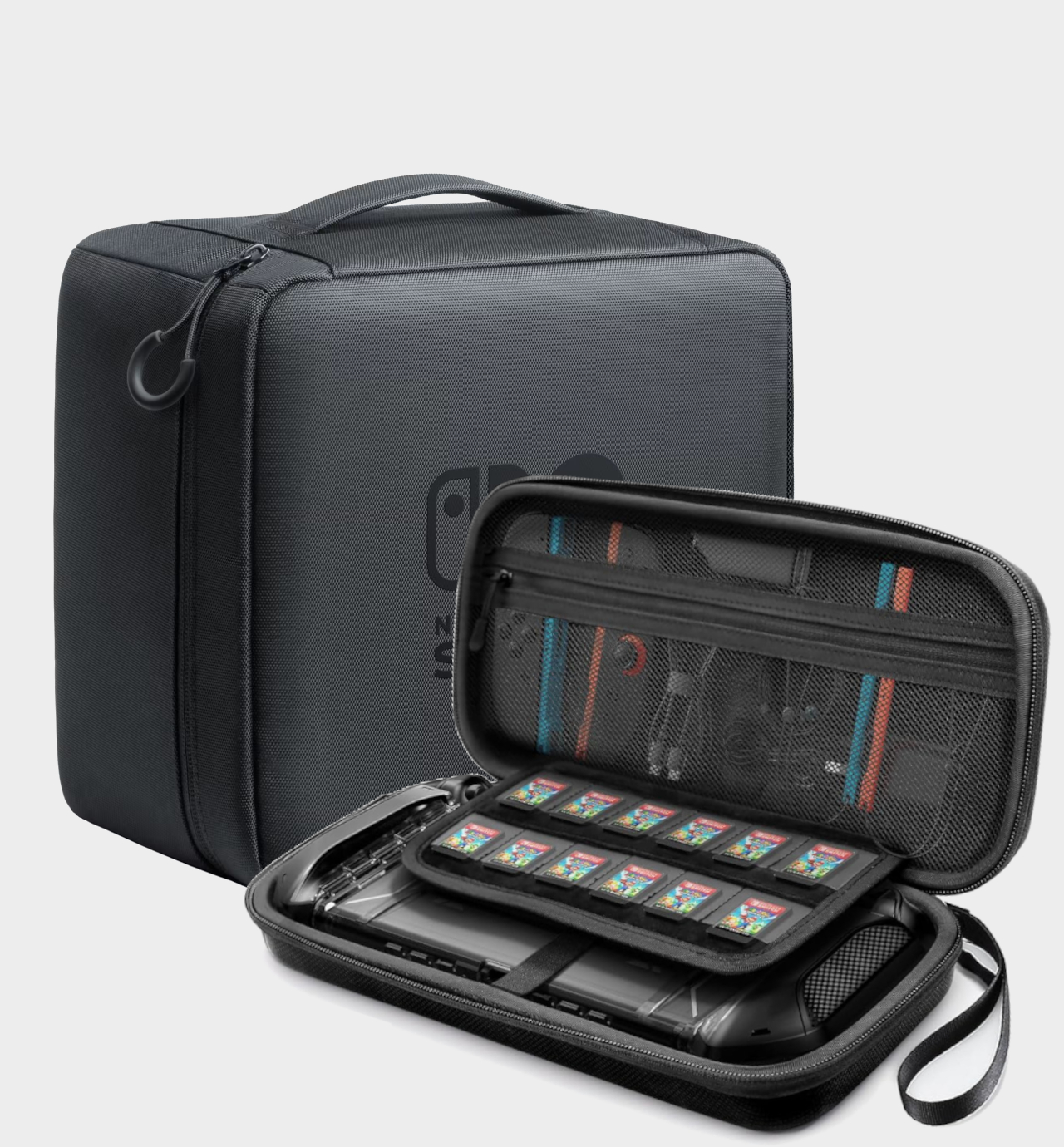 Nintendo Switch 2 cases against a plain background