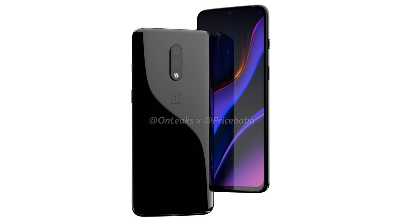 The OnePlus 7 Pro f&aring;r m&aring;ske en tredje linse p&aring; bagsiden. Image credit: Pricebaba / @OnLeaks